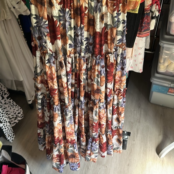 Eugenia Fernández Long Small Floral Dress - Picture 3 of 5